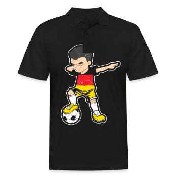 Football Football Allemagne Fan - Polo Homme - noir - Devant - Kai (181cm)