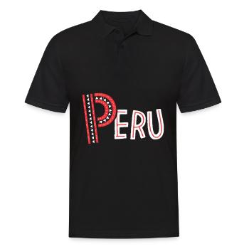 Peru Lima South America - Men's Polo Shirt - black - Front - Kai (181cm)