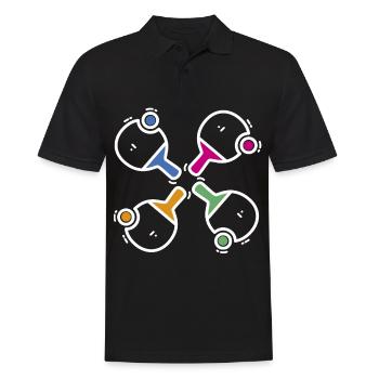 Tennis de table - Ping Pong - Ping Pong - Polo Homme - noir - Devant - Kai (181cm)