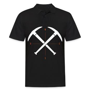 Mining miners buddy solidarity - Men's Polo Shirt - black - Front - Kai (181cm)