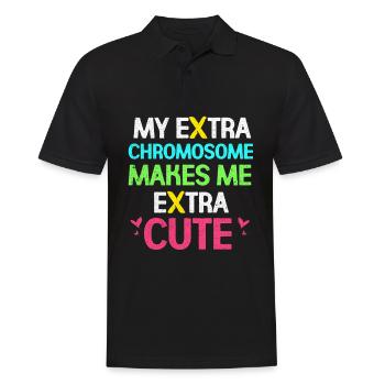 Down syndrome - Men's Polo Shirt - black - Front - Kai (181cm)
