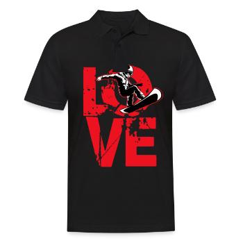 Snowboarding Snowboarder Snowboard Snowboardurlaub - Männer Poloshirt - Schwarz - Vorne - Kai (181cm)