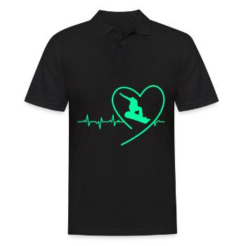 Snowboarding Snowboarder Snowboard Snowboardurlaub - Männer Poloshirt - Schwarz - Vorne - Kai (181cm)