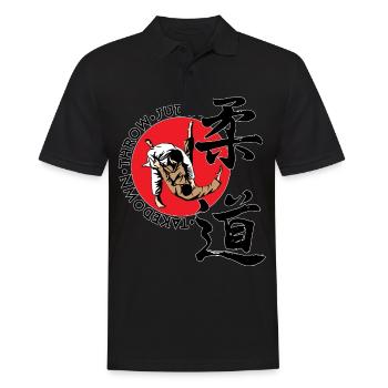 Judo Kampfkunst Kampfsport Geschenk - Männer Poloshirt - Schwarz - Vorne - Kai (181cm)