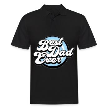 Vatertag Herrentag Männertag Papa ist der Beste - Männer Poloshirt - Schwarz - Vorne - Kai (181cm)