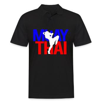 Muay Thai - Polo Homme - noir - Devant - Kai (181cm)
