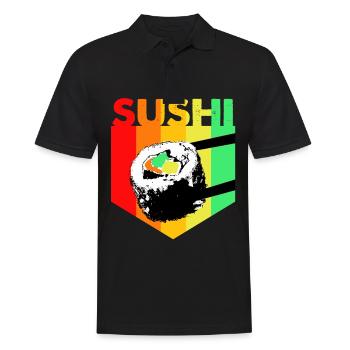 Sushi Go Reis Japan Tokio Miso Nigiri Maki Udon - Männer Poloshirt - Schwarz - Vorne - Kai (181cm)