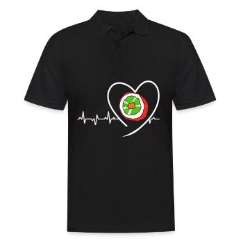 Sushi Go Rice Japan Tokyo Miso Nigiri Maki Udon - Men's Polo Shirt - black - Front - Kai (181cm)