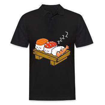 Sushi Go Rice Japan Tokyo Miso Nigiri Maki Udon - Men's Polo Shirt - black - Front - Kai (181cm)