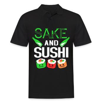 Sushi Go Rice Japan Tokyo Miso Nigiri Maki Udon - Men's Polo Shirt - black - Front - Kai (181cm)