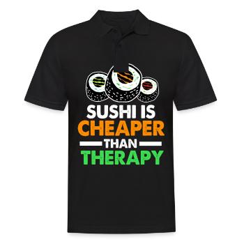 Sushi Go Rice Japan Tokyo Miso Nigiri Maki Udon - Men's Polo Shirt - black - Front - Kai (181cm)