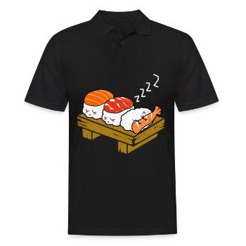 Sushi - Men's Polo Shirt - black - Front - Kai (181cm)