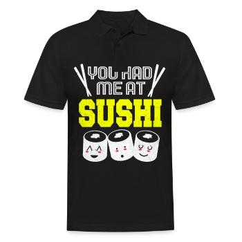 Sushi Go Reis Japan Tokio Miso Nigiri Maki Udon - Männer Poloshirt - Schwarz - Vorne - Kai (181cm)