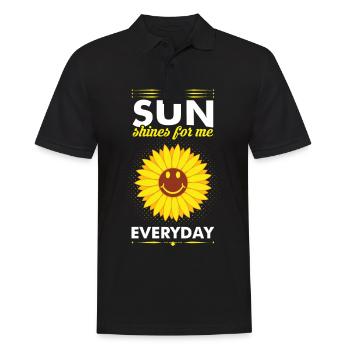 Sunflower happiness summer - Men's Polo Shirt - black - Front - Kai (181cm)