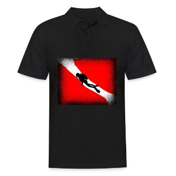 Plongeur Cadeau Drôle Diving Plongée Sport Mer - Polo Homme - noir - Devant - Kai (181cm)