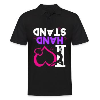 Gymnastics Handstand Gymnastics Artistic Gymnastics Gift - Men's Polo Shirt - black - Front - Kai (181cm)
