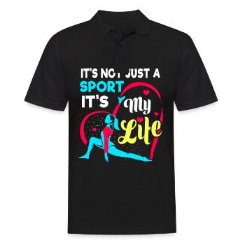 Gymnastik Handstand Turnen Kunstturnen Geschenk - Männer Poloshirt - Schwarz - Vorne - Kai (181cm)