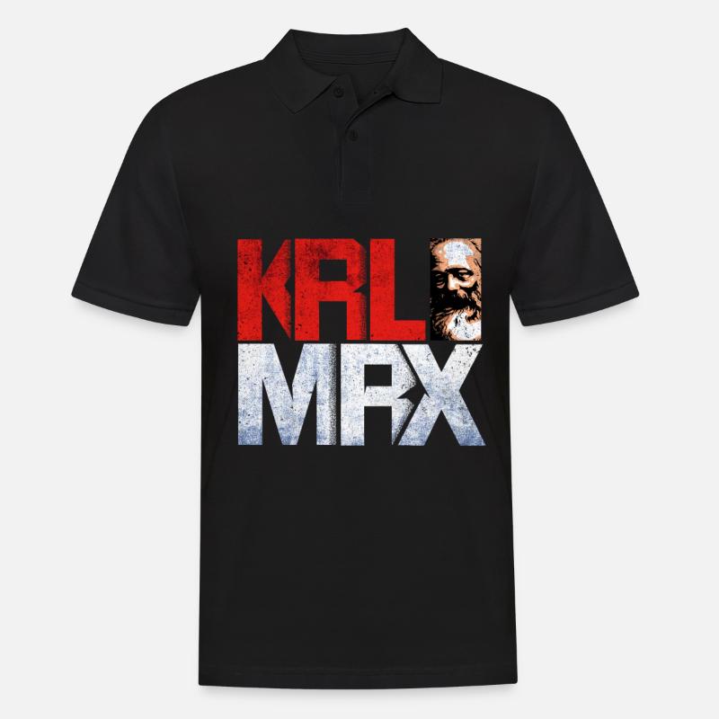 Kommunismus - Männer Poloshirt - Schwarz