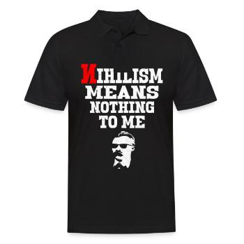 Communisme - Polo Homme - noir - Devant - Kai (181cm)