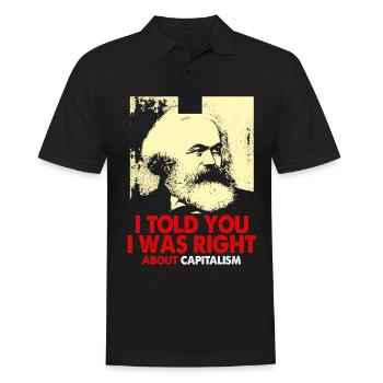 Kommunismus Lenin Marx Klassenkampf Sozial - Männer Poloshirt - Schwarz - Vorne - Kai (181cm)