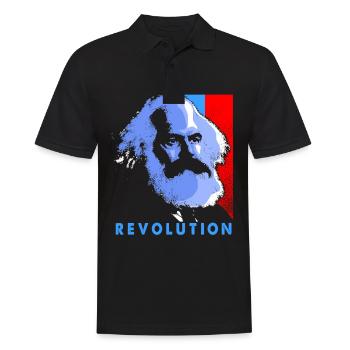 Kommunismus Lenin Marx Klassenkampf Sozial - Männer Poloshirt - Schwarz - Vorne - Kai (181cm)