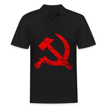 Kommunismus Lenin Marx Klassenkampf Sozial - Männer Poloshirt - Schwarz - Vorne - Kai (181cm)