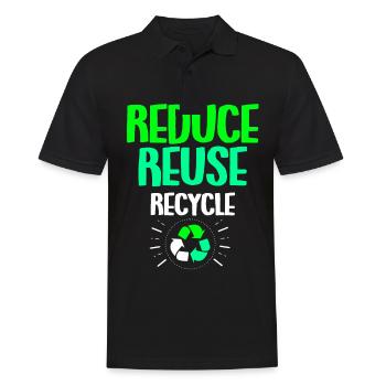 Klimawandel Earth Day Umweltschutz Öko Bio Erde - Männer Poloshirt - Schwarz - Vorne - Kai (181cm)