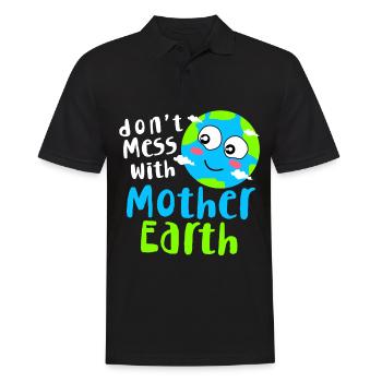 Changement climatique Earth Day Protection de l’environnement Bio Terre - Polo Homme - noir - Devant - Kai (181cm)