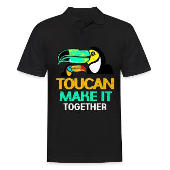 Toucan - Men's Polo Shirt - black - Front - Kai (181cm)