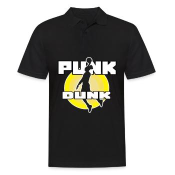Basketball Spieler Sport Dunk - Männer Poloshirt - Schwarz - Vorne - Kai (181cm)