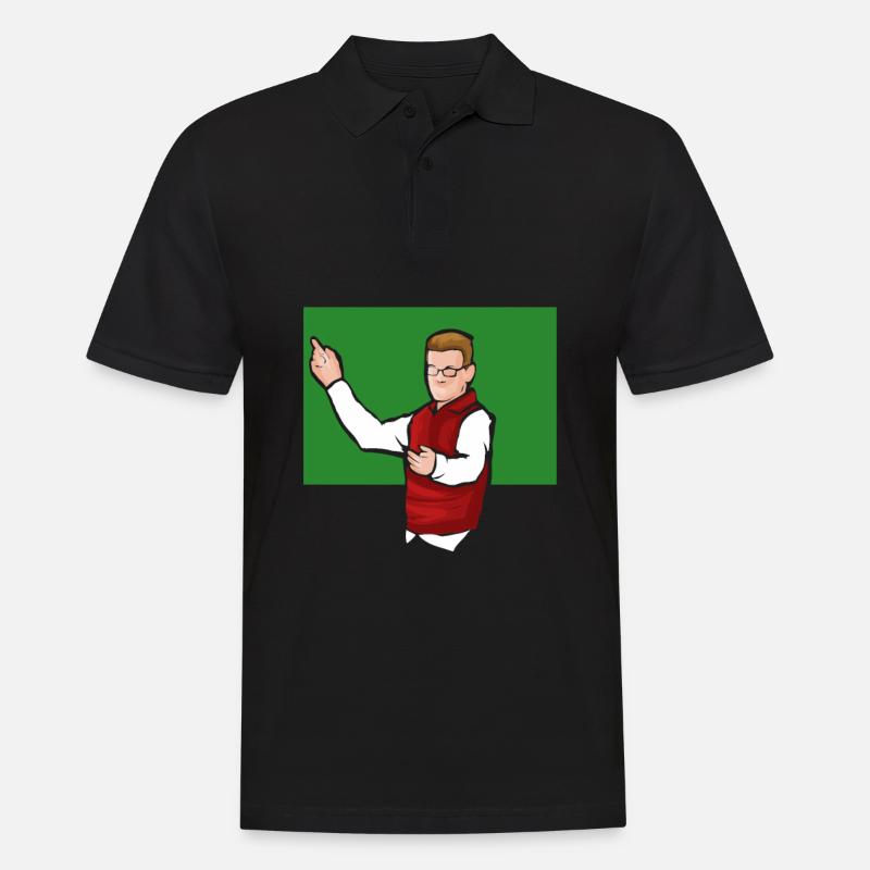 Lehrer An Der Tafel - Männer Poloshirt - Schwarz