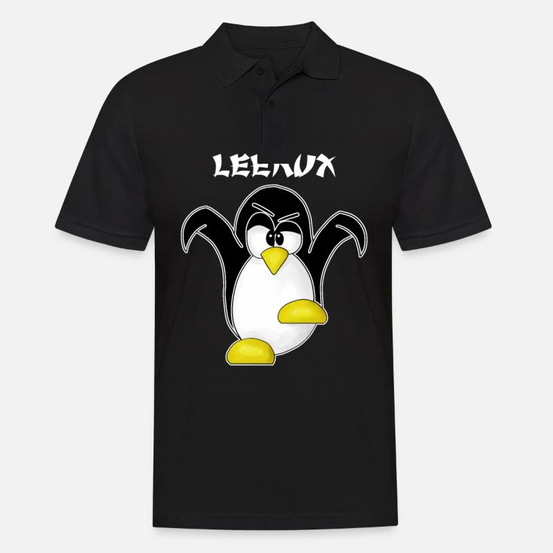 Linux Computer Nerd Geek Cadeau Admin. Informatique - Polo Homme - noir