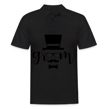 Bachelor Party JGA Gift Team Groom - Polo Homme - noir - Devant - Kai (181cm)