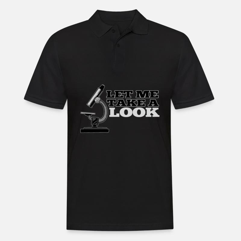 Microscope de chimiste - Polo Homme - noir