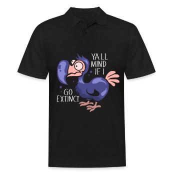 Dodo cadeau oiseau origine primitive fossil archéologie Geek - Polo Homme - noir - Devant - Kai (181cm)
