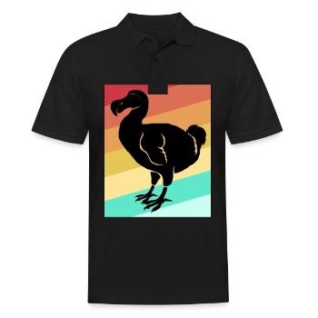 Dodo cadeau oiseau origine primitive fossil archéologie Geek - Polo Homme - noir - Devant - Kai (181cm)