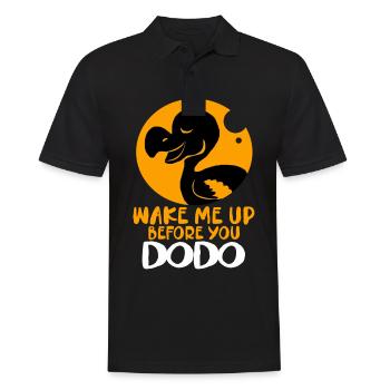 Dodo cadeau oiseau origine primitive fossil archéologie Geek - Polo Homme - noir - Devant - Kai (181cm)