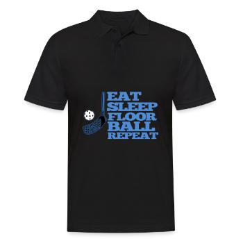 Floorball sport de passe-temps - Polo Homme - noir - Devant - Kai (181cm)