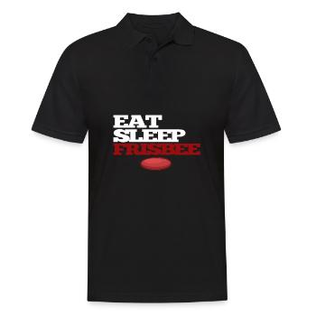 Frisbee - Männer Poloshirt - Schwarz - Vorne - Kai (181cm)