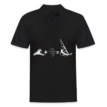 Planche à voile - Polo Homme - noir - Devant - Kai (181cm)