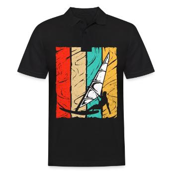 Windsurfing - Men's Polo Shirt - black - Front - Kai (181cm)