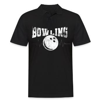 Bowling Bowling Sports Bowling - Men's Polo Shirt - black - Front - Kai (181cm)