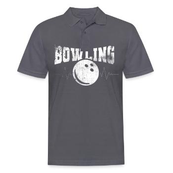 Bowling Bowling Sports Bowling - Men's Polo Shirt - charcoal grey - Front - Nico (186cm)