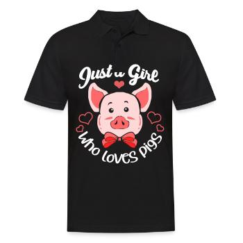 Pig Pig Pig Piglet Boar Boar - Men's Polo Shirt - black - Front - Kai (181cm)