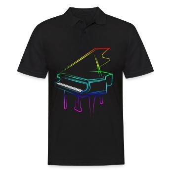 Pianiste Piano Piano Musique classique Instrument - Polo Homme - noir - Devant - Kai (181cm)