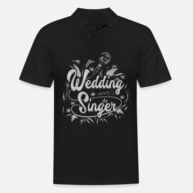 Hochzeit Sänger - Männer Poloshirt - Schwarz