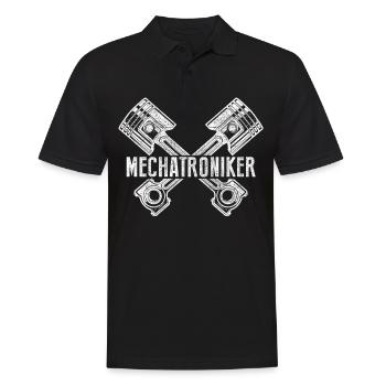 Car mechatronics training piston gift - Men's Polo Shirt - black - Front - Kai (181cm)