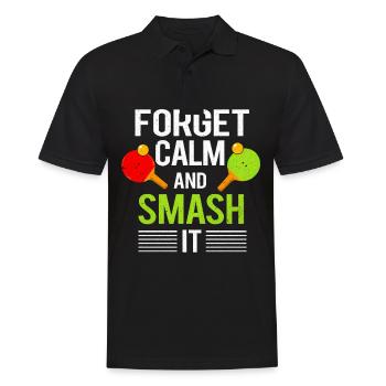 Table tennis - Men's Polo Shirt - black - Front - Kai (181cm)