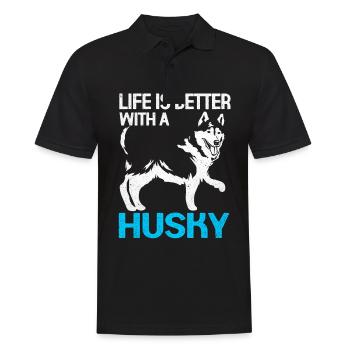 Husky - Polo Homme - noir - Devant - Kai (181cm)