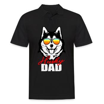 Husky - Männer Poloshirt - Schwarz - Vorne - Kai (181cm)